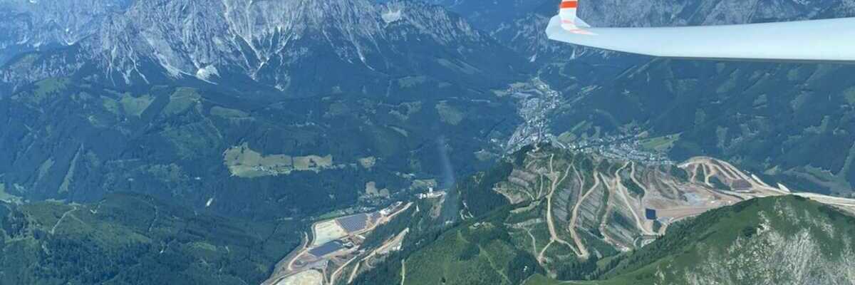 Flugwegposition um 10:40:48: Aufgenommen in der Nähe von Hafning bei Trofaiach, Österreich in 2191 Meter